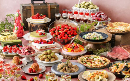 「XEX Spring Buffet 2026」フレッシュ苺食べ放題&苺スイーツ×本格イタリアン約60種