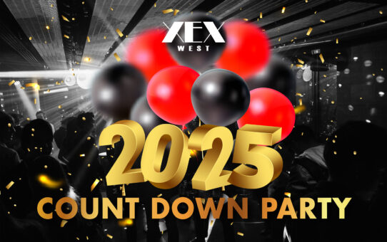 12月31日 (火) 22:30～『2025 COUNTDOWN PARTY』開催 ＜XEX WEST / The BAR＞